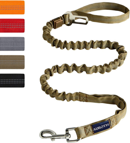 Get Ready for Adventure! 🐾 Check Out the  Heavy Duty Bungee Dog Leash - Perfect for Large Breeds! 🚀 No Pull, Shock Absorption & Padded Comfort! 🌟 Choose 4.5FT or 6FT! Army Yellow Style! 🐶✨