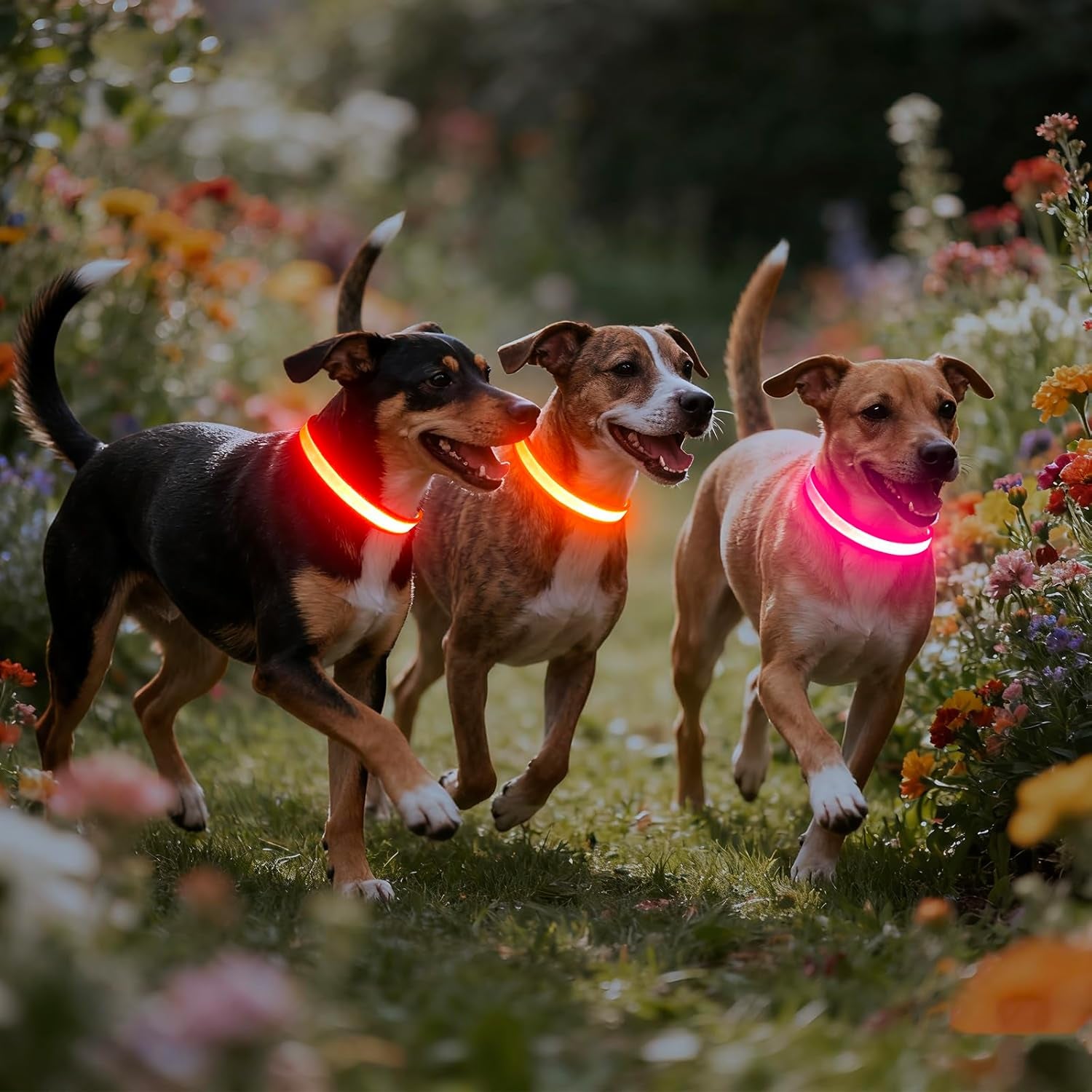 Light Up Your Pup's Night with  LED Dog Collar! 🐶✨ Adjustable, USB Rechargeable, and Super Bright Safety Glow - Perfect for Small Dogs in Red! 🌟 #DogLovers #PetSafety